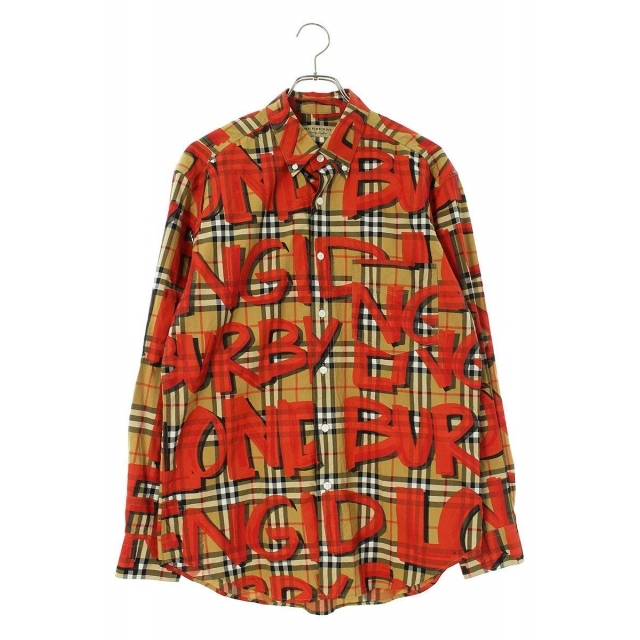 BURBERRY(バーバリー)のバーバリー 18AW 8002928 グラフィティプリントノヴァチェック長袖シャツ メンズ M メンズのトップス(シャツ)の商品写真