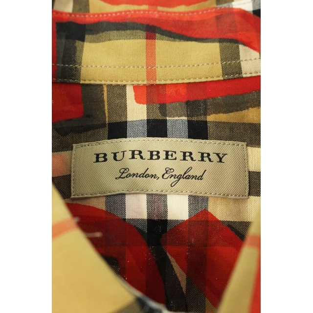 BURBERRY(バーバリー)のバーバリー 18AW 8002928 グラフィティプリントノヴァチェック長袖シャツ メンズ M メンズのトップス(シャツ)の商品写真