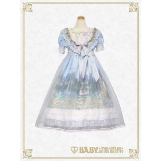 ベイビーザスターズシャインブライト(BABY,THE STARS SHINE BRIGHT)のPrincess Rapunzel 魔法の髪のフローラルガーランド～柄ワンピース(ロングワンピース/マキシワンピース)