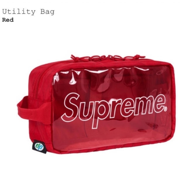 新品 18aw Supreme Utility bag RED