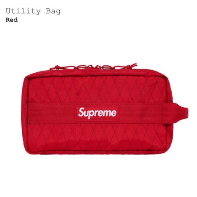 [赤】18aw Supreme Utility Bag RED