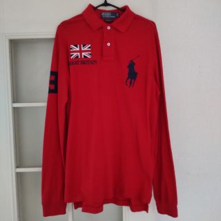 ポロラルフローレン(POLO RALPH LAUREN)のポロラルフローレン　長袖　ポロシャツ　ビッグポニー　メンズ  Mサイズ(ポロシャツ)