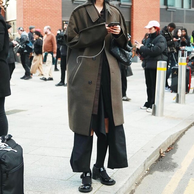 【Maison Margiela】アウトライン チェック コート