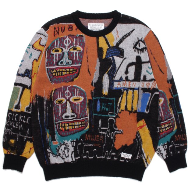 WACKO MARIA(ワコマリア)のWACKOMARIA BASQUIAT MOHAIR SWEATER 22fw メンズのトップス(ニット/セーター)の商品写真