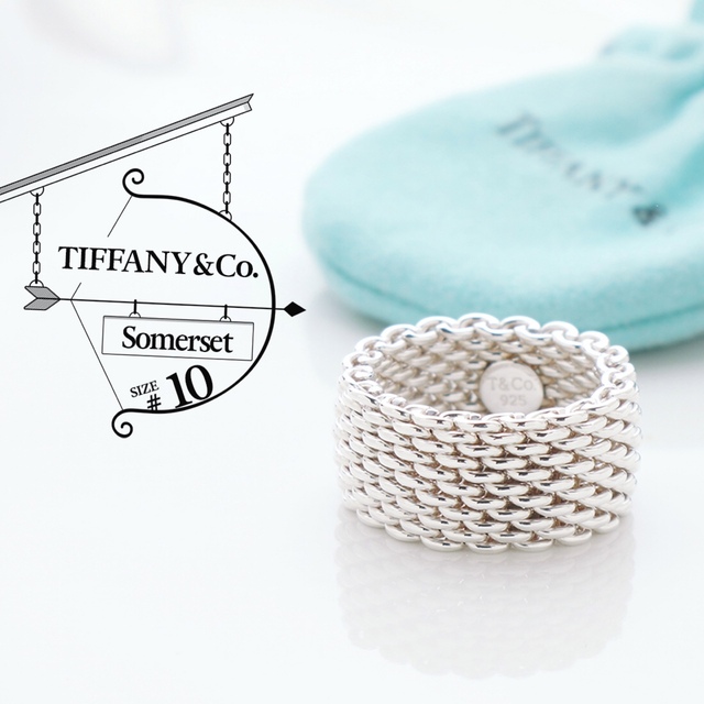 超特価sale開催!】 メッシュ 【美品】ティファニー 925 サマセット 美