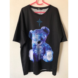 ミルクボーイ(MILKBOY)のTRAVAS TOKYO クマ 熊 ベアー ビッグ Tシャツ ブルー ブラック (Tシャツ(半袖/袖なし))