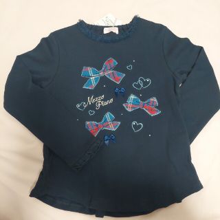 メゾピアノ(mezzo piano)のメゾピアノ 新品 130 長袖Tシャツ(Tシャツ/カットソー)