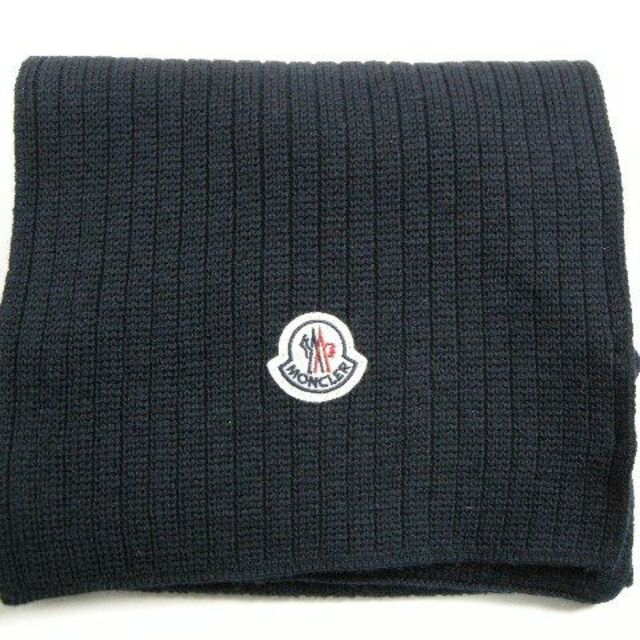 MONCLER(モンクレール)の新品◆モンクレール SCIARPA ロゴ付き ニットストール ニットマフラー メンズのファッション小物(マフラー)の商品写真