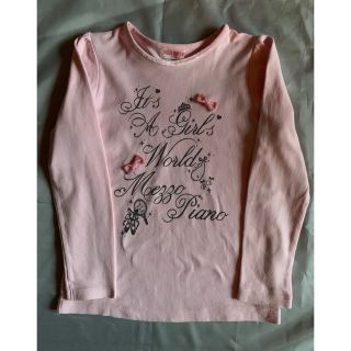 メゾピアノ(mezzo piano)のメゾピアノ　長袖Ｔシャツ　ピンク　130(Tシャツ/カットソー)