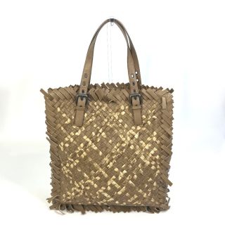 ボッテガヴェネタ(Bottega Veneta)のボッテガヴェネタ BOTTEGA VENETA 239898 イントレチャート トートバッグ レザー ベージュ(トートバッグ)