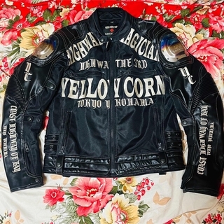 YeLLOW CORN - YELLOW CORN バイクジャケットの通販 by まむ's shop 