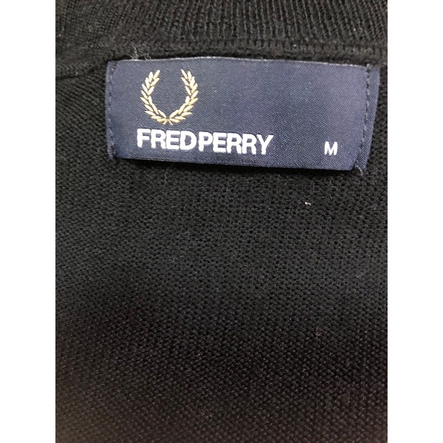 FRED PERRY(フレッドペリー)のフレッドペリー　メンズ　長袖　ニット　M ウール100% メンズのトップス(ニット/セーター)の商品写真