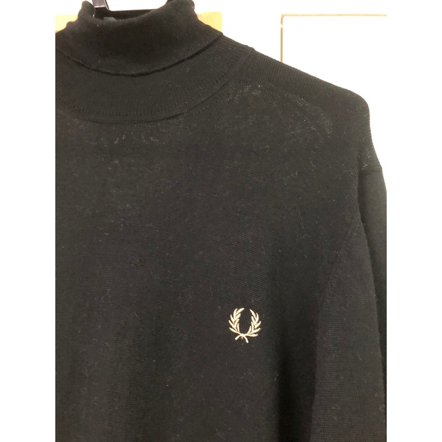 FRED PERRY(フレッドペリー)のフレッドペリー　メンズ　長袖　ニット　M ウール100% メンズのトップス(ニット/セーター)の商品写真