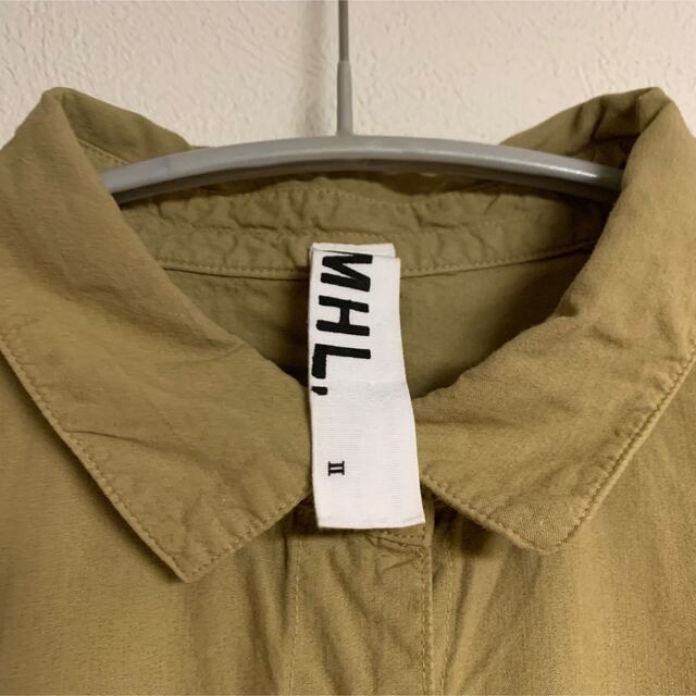 美品】MHL. マーガレットハウエル シャツワンピース ベージュ カーキ