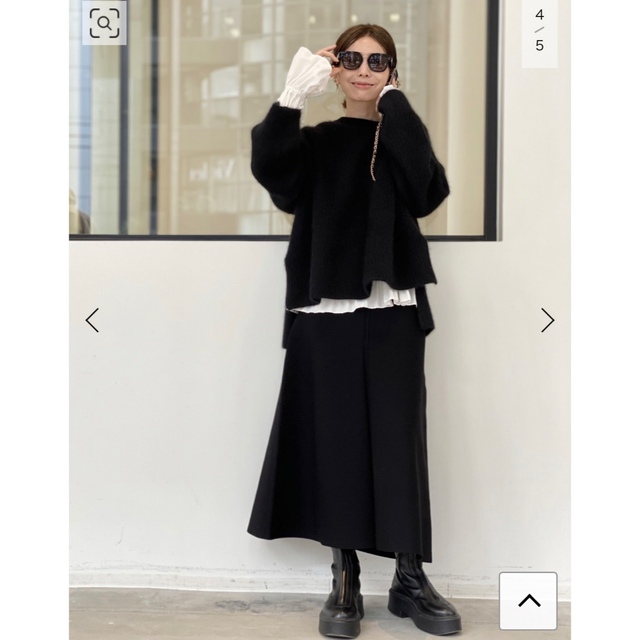 L'Appartement DEUXIEME CLASSE(アパルトモンドゥーズィエムクラス)の新品 完売色KALLMEYER Pleats Blouse ブラック レディースのトップス(シャツ/ブラウス(長袖/七分))の商品写真