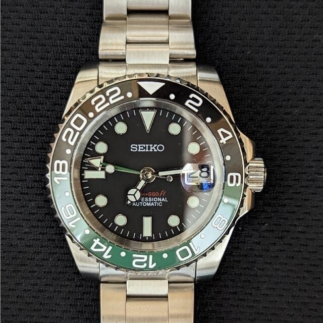 セイコー カスタム SEIKO MOD GMT 希少 NH34 美品 即納!最大半額