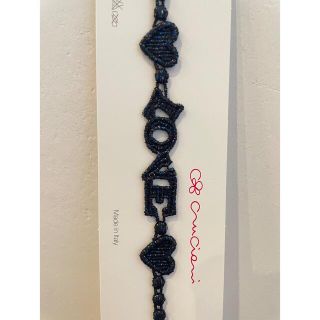 クルチアーニ(Cruciani)のcruciani【新品】【ブラックベースブルーラメ】(ブレスレット/バングル)