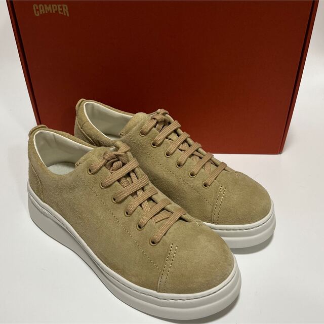 スニーカー新品 Camper カンペール Runner Up レザースニーカー ベージュ