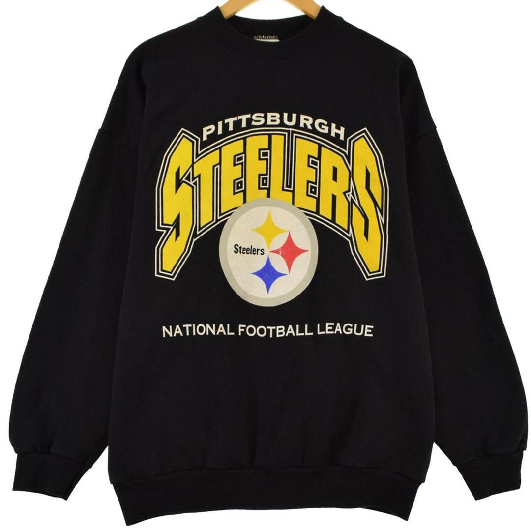 LOGO ATELETIC NFL PITTSBURGH STEELERS ピッツバーグスティーラーズ プリントスウェットシャツ トレーナー メンズL /eaa287102