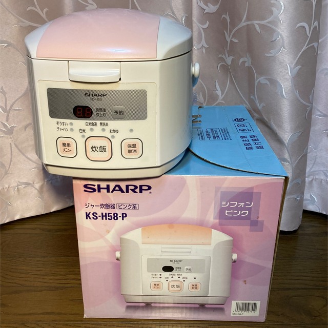 SHARP(シャープ)の【最終価格】SHARP炊飯器ピンク スマホ/家電/カメラの調理家電(炊飯器)の商品写真