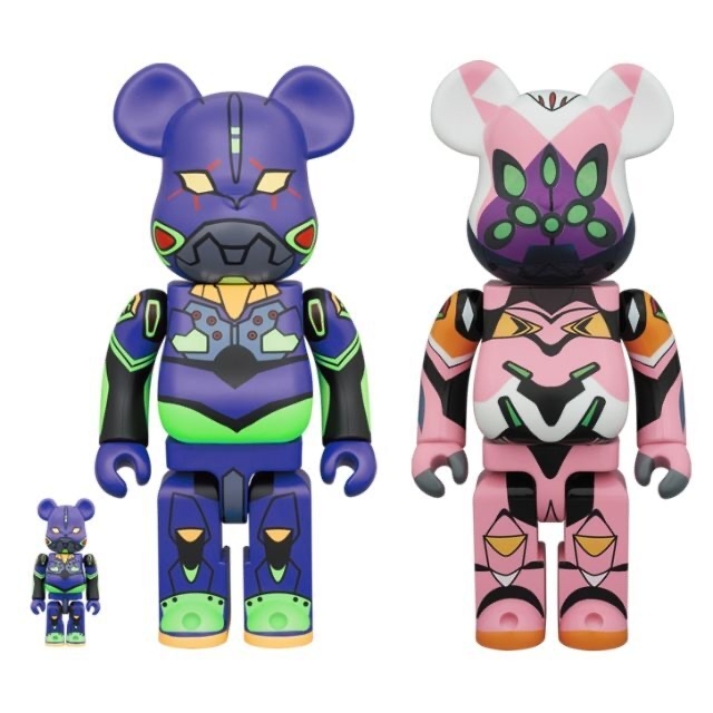 BE@RBRICK エヴァンゲリオン 初号機 8号機β 2体セット 即納 8880円引き