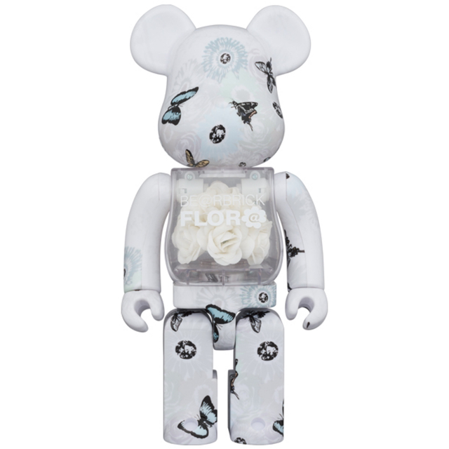 BE@RBRICK FLOR@ #2 White 400％