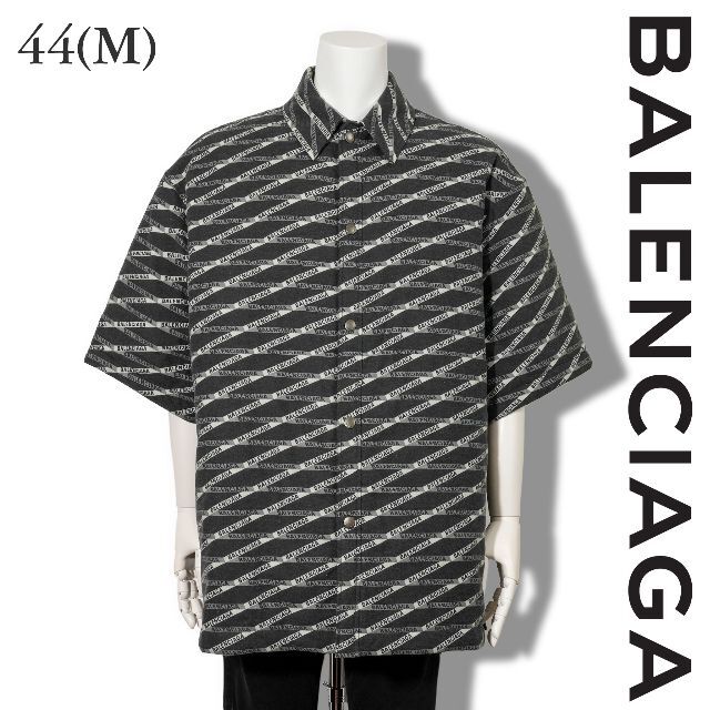 新品 BALENCIAGA ロゴ 半袖コート 中綿入り