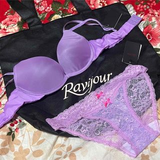 ラヴィジュール(Ravijour)の★Ravijour★ブラショーツ★レースパンツ★下着グレープ★トートバッグセット(ブラ&ショーツセット)