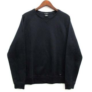 ヒューゴボス(HUGO BOSS)のヒューゴボス スリムフィット スウェット シャツ 長袖 トレーナー ブラック(Tシャツ/カットソー(七分/長袖))