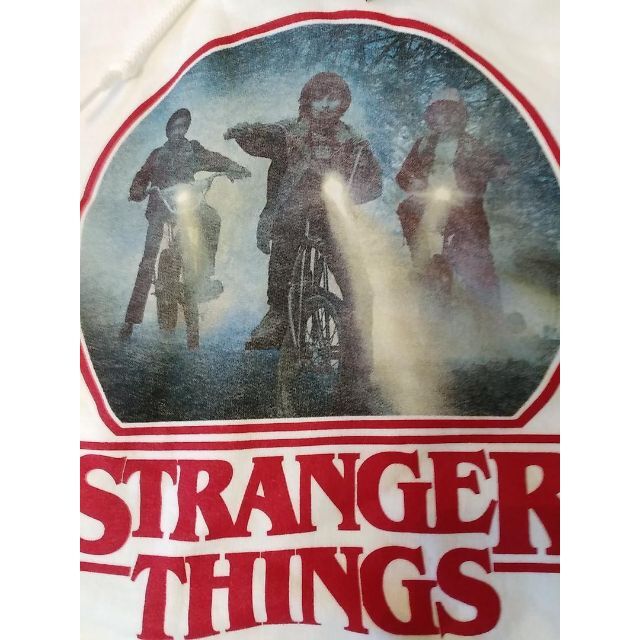 ストレンジャー・シングス　パーカー　ＸＬ　白　stranger things *