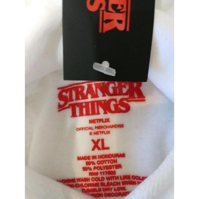 ストレンジャー・シングス　パーカー　ＸＬ　白　stranger things *