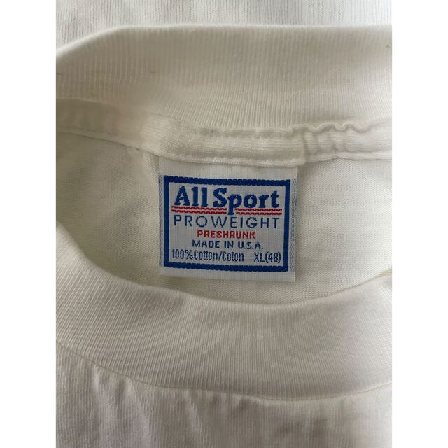 専用90s USA製AllSport無地ロングスリーブTシャツXLVINTAGE メンズのトップス(Tシャツ/カットソー(七分/長袖))の商品写真