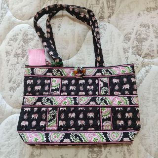 ヴェラブラッドリー(Vera Bradley)の【未使用】ヴェラブラッドリー 桃象　ショルダーバック(トートバッグ)