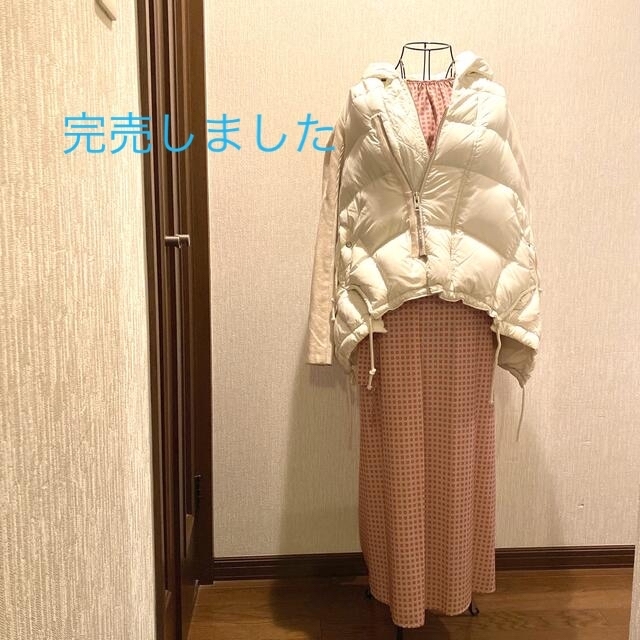 当季大流行 美品 JNBY ホワイトデザインダウンジャケット コート