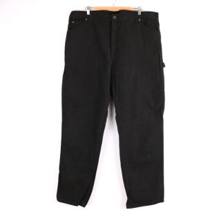 ディッキーズ(Dickies)のディッキーズ ワークパンツ ペインターパンツ ワンポイントロゴ 大きいサイズ コットン100% メンズ 42×34サイズ ブラック Dickies(その他)