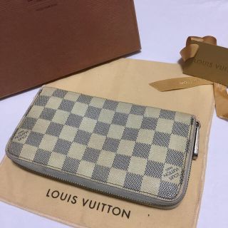 ルイヴィトン(LOUIS VUITTON)の【売り切り・値下げ】ルイ・ヴィトン ダミエアズール ジッパー長財布(長財布)