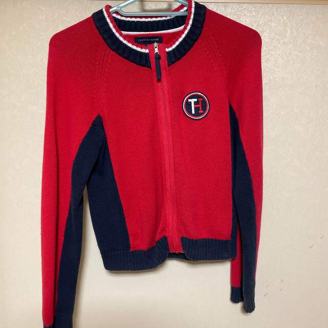 TOMMY HILFIGER(トミーヒルフィガー)のニットカーディガン キッズ/ベビー/マタニティのキッズ服女の子用(90cm~)(カーディガン)の商品写真