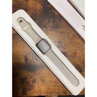 アップルウォッチ(Apple Watch)のApple watch sports 42mm  ローズ+ストーン MLC62J(腕時計)