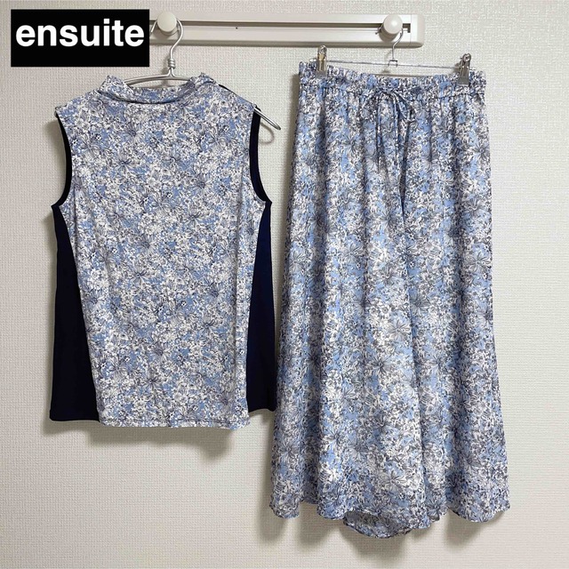 ensuite セット　カットソー　キュロット　韓国風　人気　美品　ノースリーブ