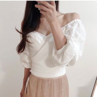 ROYAL PARTY ❤︎ スフレブラウス❤︎ホワイト