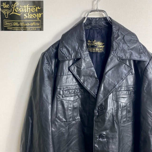 schott(ショット)のthe leather shop sears レザー コート ジャケット 古着 メンズのジャケット/アウター(レザージャケット)の商品写真