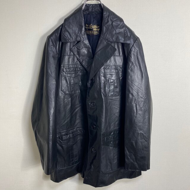 schott(ショット)のthe leather shop sears レザー コート ジャケット 古着 メンズのジャケット/アウター(レザージャケット)の商品写真