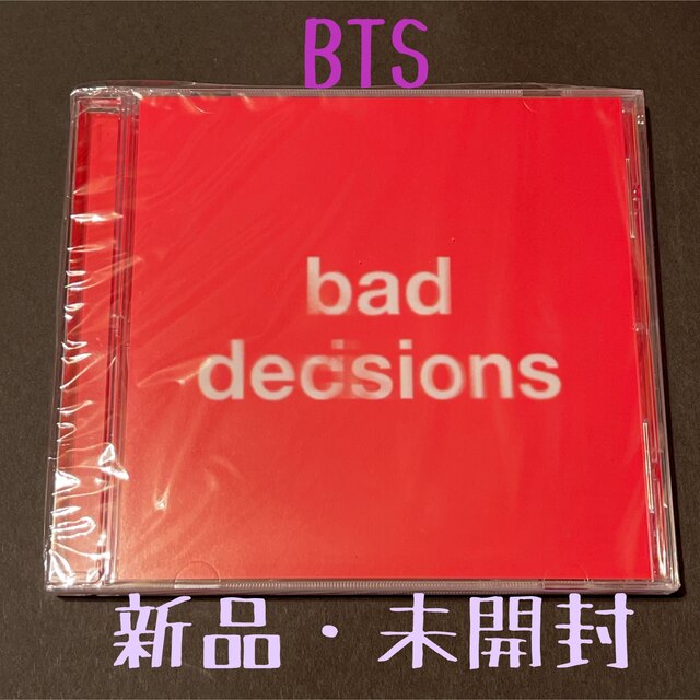 防弾少年団(BTS)(ボウダンショウネンダン)のBad Decisions (with BTS & Snoop Dogg ) エンタメ/ホビーのCD(ポップス/ロック(洋楽))の商品写真