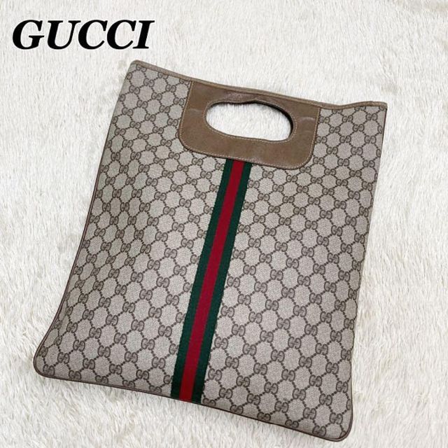 Gucci - 【極美品】 オールドグッチ トートバッグ シェリーライン