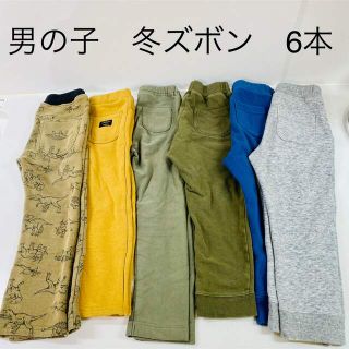 ユニクロ(UNIQLO)の男の子　冬ズボン　6本セット　UNIQLO フタフタ　など　パンツ　100(パンツ/スパッツ)