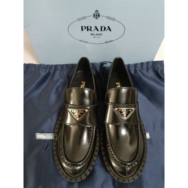 PRADA プラダ ローファー 38 25 24-connectedremag.com