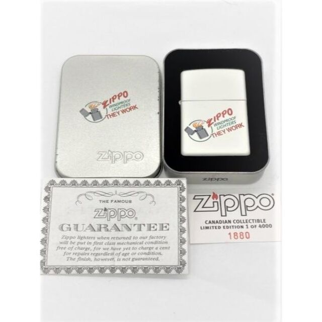 2000年製カナダZIPPOビンテージ THEY WORK 世界4000個限定品メンズ