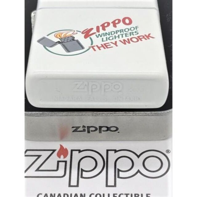 ZIPPO(ジッポー)の2000年製カナダZIPPOビンテージ THEY WORK 世界4000個限定品 メンズのファッション小物(タバコグッズ)の商品写真