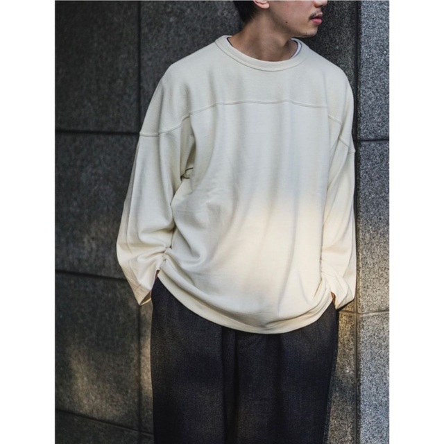 Comoli 22aw ウールフットボールTシャツ エクリュ サイズ2