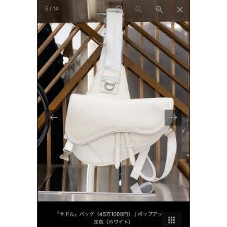Christian Dior - Dior × sacai ホワイト サドルバッグの通販 by ...